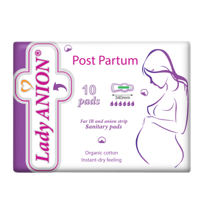 Lady Anion paketai po gimdymo su anijonų juostele N10