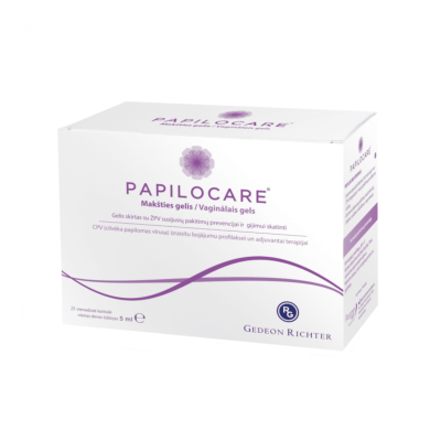 PAPILOCARE makšties gelis, vienadozės kaniulės, 5 ml, N21