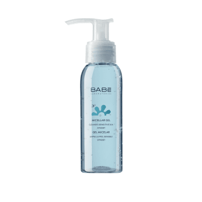 BABĒ raminamasis gelinis micelių prausiklis jautriai, raustančiai veido odai FACIAL 90 ml