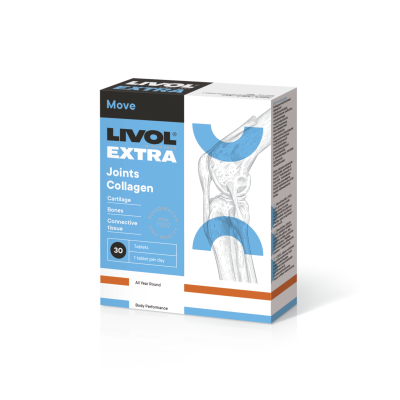 LIVOL EXTRA Joints Collagen tabletės, N30
