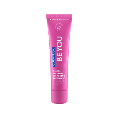 CURAPROX balinanti dantų pasta BE YOU, arbūzų + mėtų skonio, rožinė, 60 ml