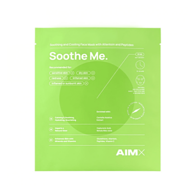 AIMX greito poveikio raminanti veido kaukė su peptidais SOOTHE ME 25 ml