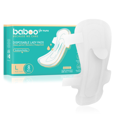 Baboo naktiniai įklotai po gimdymo, L dydis, N8