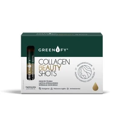 GREENIFY Collagen Beauty Shots, 14 geriamų dozių po 25 ml (350ml)