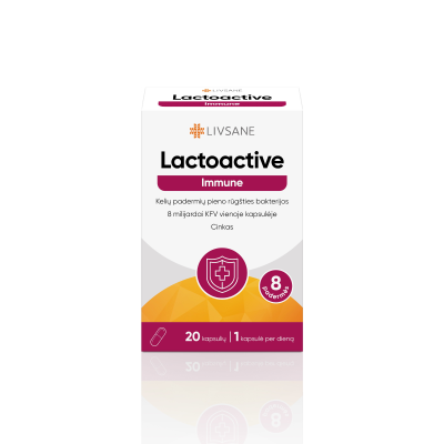 LIVSANE kapsulės LACTOACTIVE IMMUNE N20
