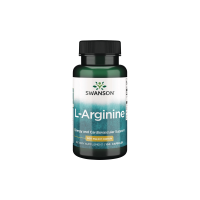 SWANSON L-argininas 500 mg kapsulės, N100