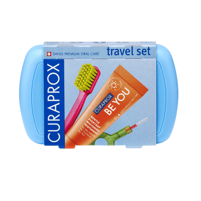 CURAPROX kelioninis rinkinys Travel Set, mėlynas