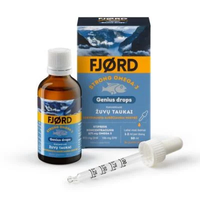 FJORD STRONG OMEGA-3 GENIUS DROPS, 50 ml 