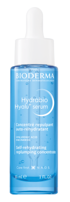 BIODERMA Intensyviai drėkinantis, atkuriamasis koncentruotas serumas dehidratuotai odai HYDRABIO HYALU+ SERUM, 30 ml