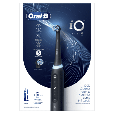 ORAL B POC IO5 Elektrinis dantų šepetėlis, Matt Black, N1