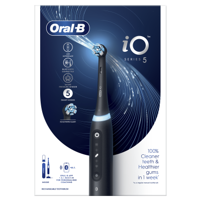ORAL B POC IO5 Elektrinis dantų šepetėlis, Matt Black, N1