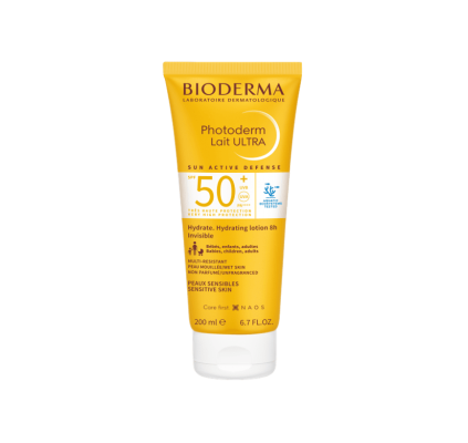BIODERMA apsauginis pienelis nuo saulės PHOTODERM LAIT ULTRA SPF50+ 200 ml