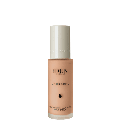 IDUN Minerals skystas makiažo pagrindas lengvai maskuojantis Norrsken Siri Nr. 1210 neutral medium, 30 ml