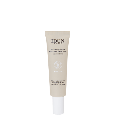IDUN Minerals SKIN TINT drėkinamasis veido kremas su atspalviu SPF 30, Light/Medium Nr. 1412, 27 ml