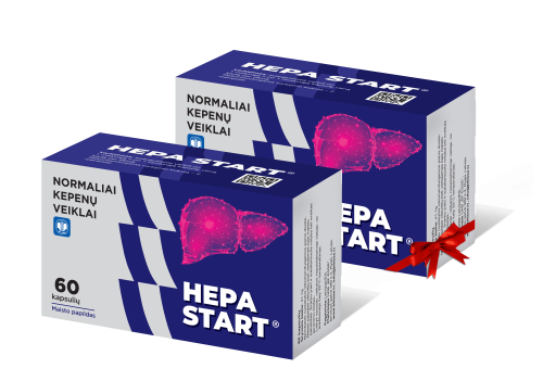 HEPA START®  Komplektas 60+60 kapsulių