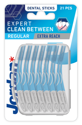 JORDAN „Expert Clean Between“ guminiai tarpdančių šepetėliai, 21 vnt.