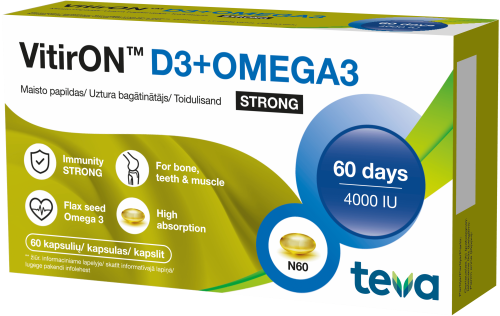 VITIRON D3 + OMEGA3 STRONG N60