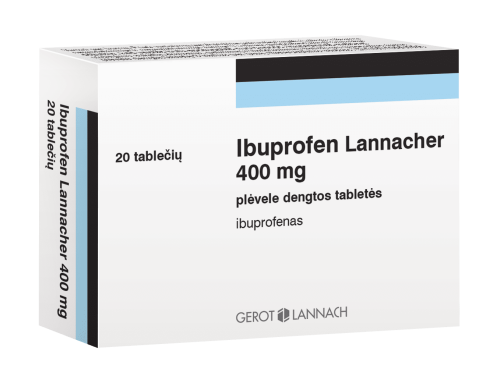 IBUPROFEN LANNACHER 400 mg plėvele dengtos tabletės N20