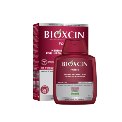 BIOXCIN FORTE šampūnas nuo intensyvaus plaukų slinkimo, 300 ml