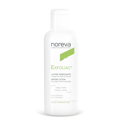 NOREVA Exfoliac Drying Lotion losjonas į bėrimus linkusiai odai,125 ml