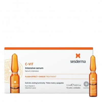 SESDERMA, C-VIT, intensyvaus serumo ampulės 12%, 10x1,5ml