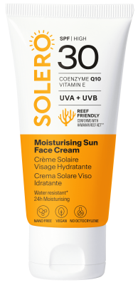 SOLERO drėkinamasis veido kremas nuo saulės SPF 30, 50 ml