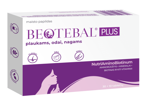 BEOTEBAL PLUS plaukams, odai, nagams tabletės N40
