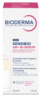 BIODERMA koncentruotas dvifazis serumas raustančiai, jautriai odai SENSIBIO AR+ BI-SERUM, 30 ml