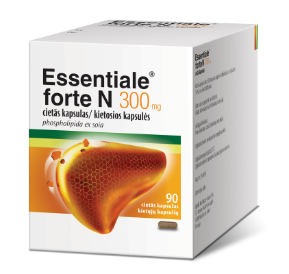 Essentiale forte N 300mg kietosios kapsulės N90