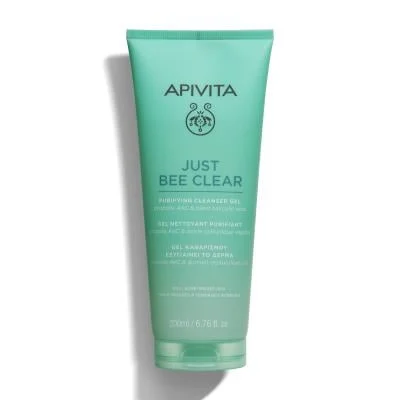 APIVITA, JUST BEE CLEAR prausiamasis gelis, 200ml