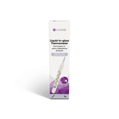 LIVSANE termometras stiklinis skystinis