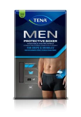 TENA Men Protective Boxer Black M N1