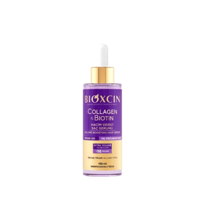 BIOXCIN COLLAGEN & BIOTIN apimties suteikiantis serumas nuo plaukų slinkimo, 100 ml 