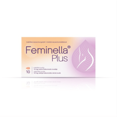 FEMINELLA Plus vaginal, makšties ovulės N10