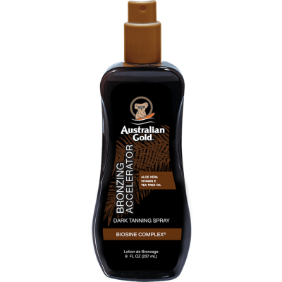 AUSTRALIAN GOLD įdegį skatinantis pienelis su bronzantais Accelerator, 237ml