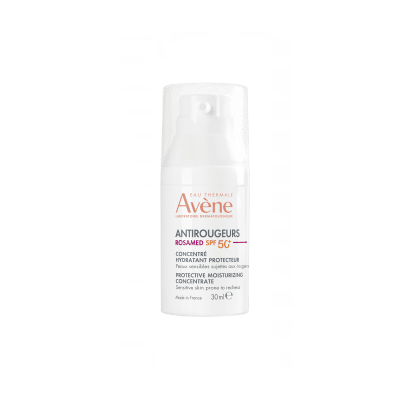 AVENE EAU THERMALE apsauginis drėkinamasis koncentratas ROSAMED SPF 50+, 30 ml