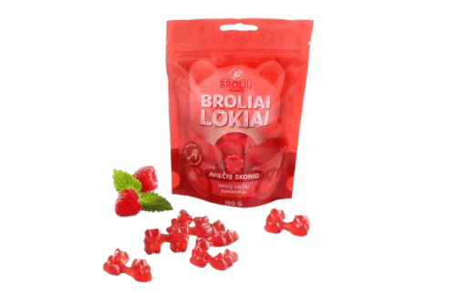 BROLIŲ MEDUS AVIEČIŲ SKONIO GUMINUKAI 100 G