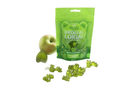 BROLIŲ MEDUS OBUOLIŲ SKONIO GUMINUKAI 100 g