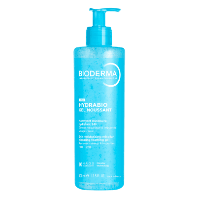 BIODERMA drėkinantis micelinis gelinis prausiklis dehidratuotai odai HYDRABIO GEL MOUSSANT, 400 ml