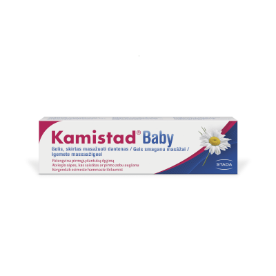 KAMISTAD BABY gelis masažuoti dantenoms, 20 ml