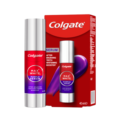COLGATE balinamasis serumas Max White Purple Serum, 40 ml