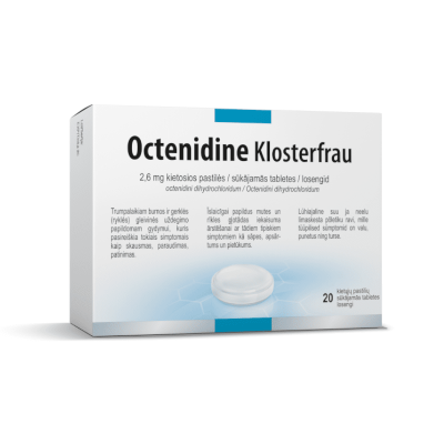 Octenidine Klosterfrau, kietosios pastilės, N20