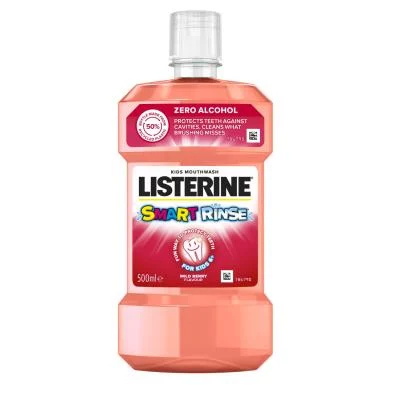 LISTERINE Smart Rinse uogų skonio burnos skalavimo skystis, 500 ml