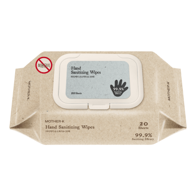 Mother-K Higieninės rankų valymo servetėlės, 20 vnt.