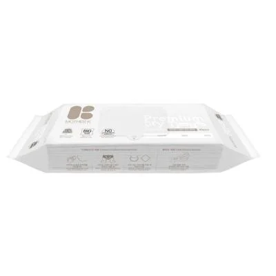 Mother-K PREMIUM klasės Sausos Servetėlės, Medvilnė, 40 vnt.