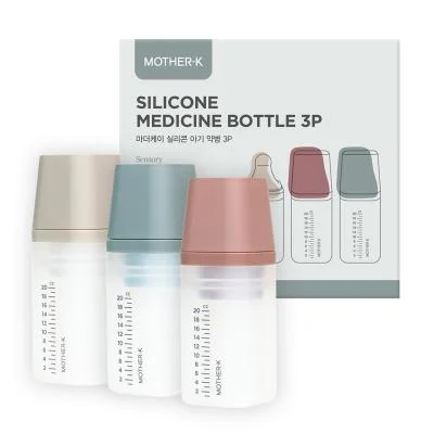 Mother-K mini silikoniniai buteliukai vaistams, 3 vnt. 