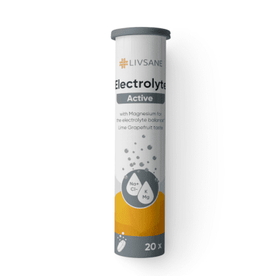 LIVSANE Electrolyte Active elektrolitų šnypšiančios tabletės, N20