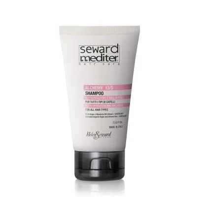 HELEN SEWARD Mediter Alchemy 13/S blizgesio suteikiantis šampūnas su arganų aliejumi, 75 ml