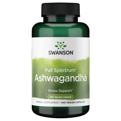 SWANSON Ašvaganda (Ashwagandha) 450 mg., veganiškos kapsulės, N100