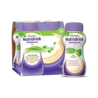 NUTRIDRINK PlantBased, mangų ir pasiflorų skonio, 4x200 ml